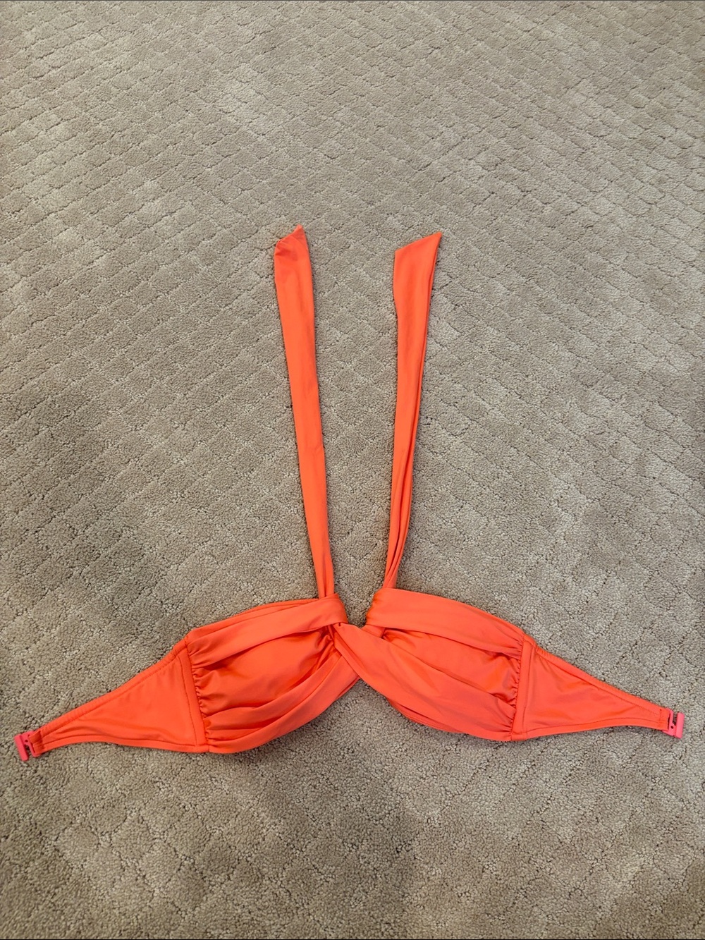 Seafolly Orange Twist Halter Bikini Top - Picture 10 of 10